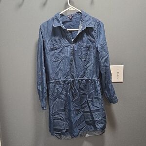 Gap Classic Lightweight Denim-look Shirt Dress